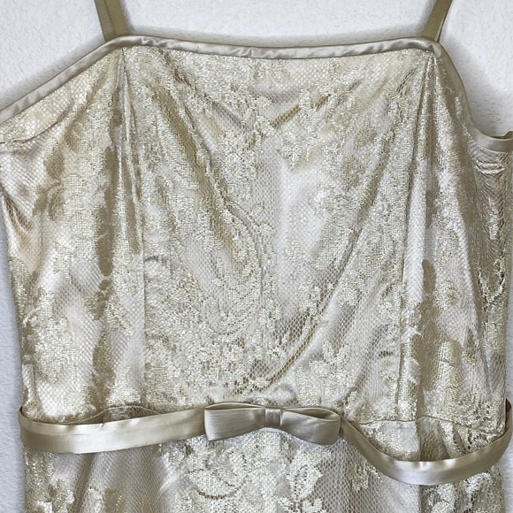 Jessica McClintock Vintage Lace Evening Gown Size 12 - Picture 3 of 13